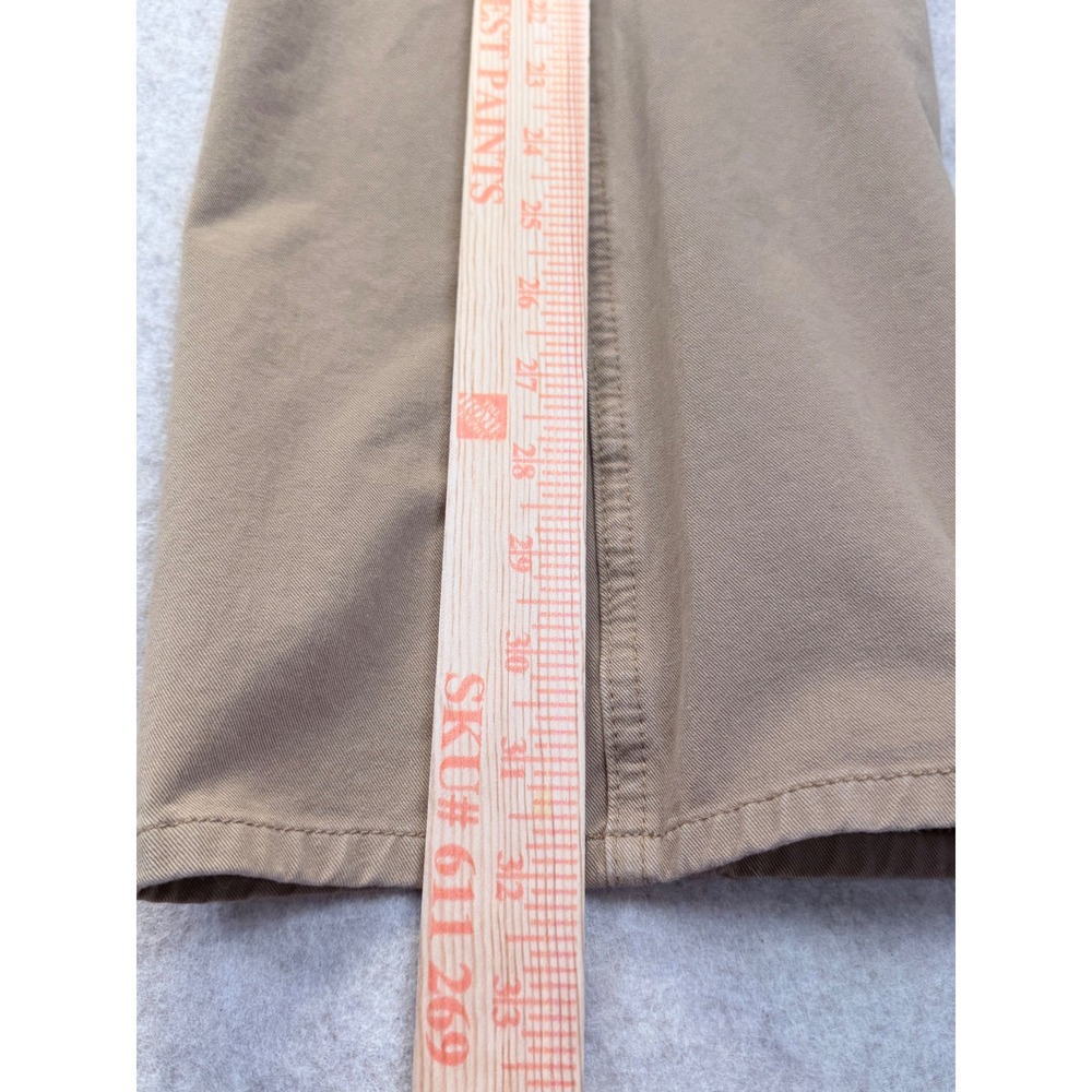 Ariat Pants Mens 35/32 Brown Khaki Chino Straight Fit M5 Workwear Western - Picture 14 of 15